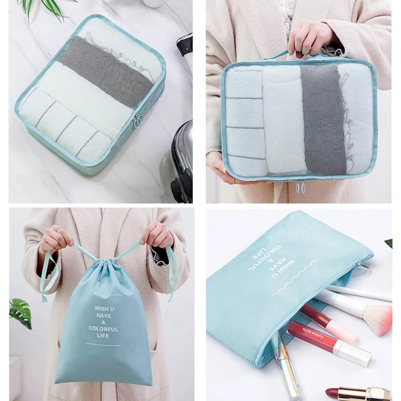 9-Piece Suitcase Organiser Set – Grey – image 4